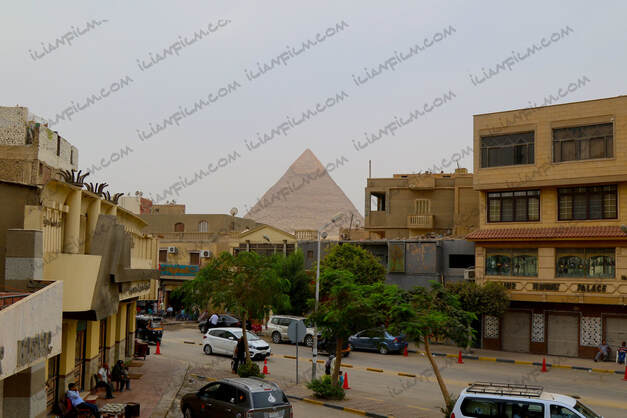 Cairo and pyramids