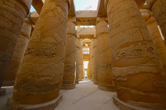 Columns at Karnak temple