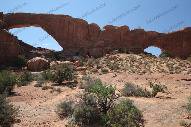 North and South window in Arches national park